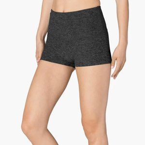 Beyond Yoga - Spacedye Circuit High Waisted Short - Black-Charcoal - XS and S